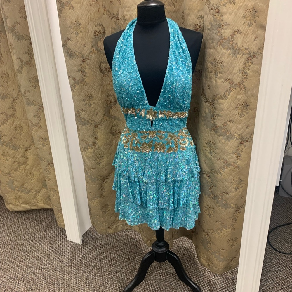 Precious formal mini dress - style P8644